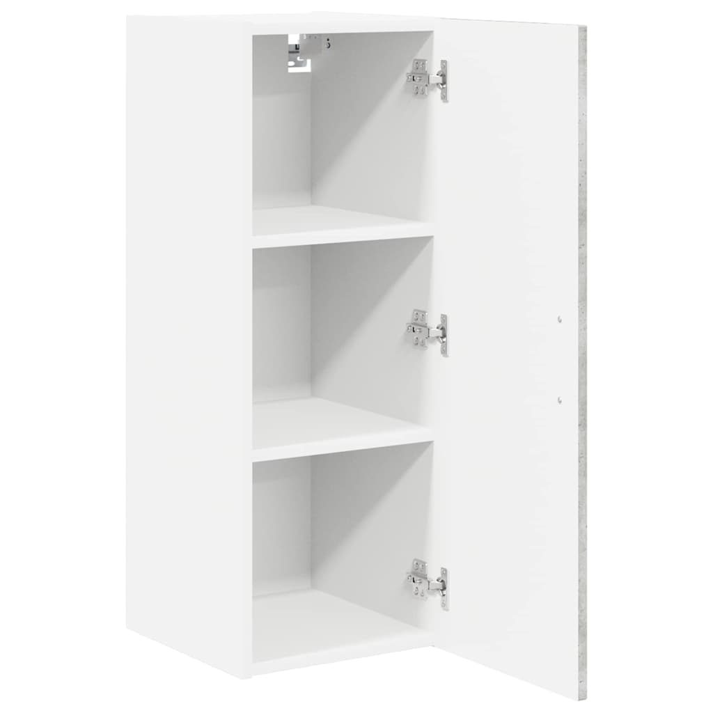 Kitchen Wall Cabinet with Shelf Concrete Grey 30 x 31 x 80 cm