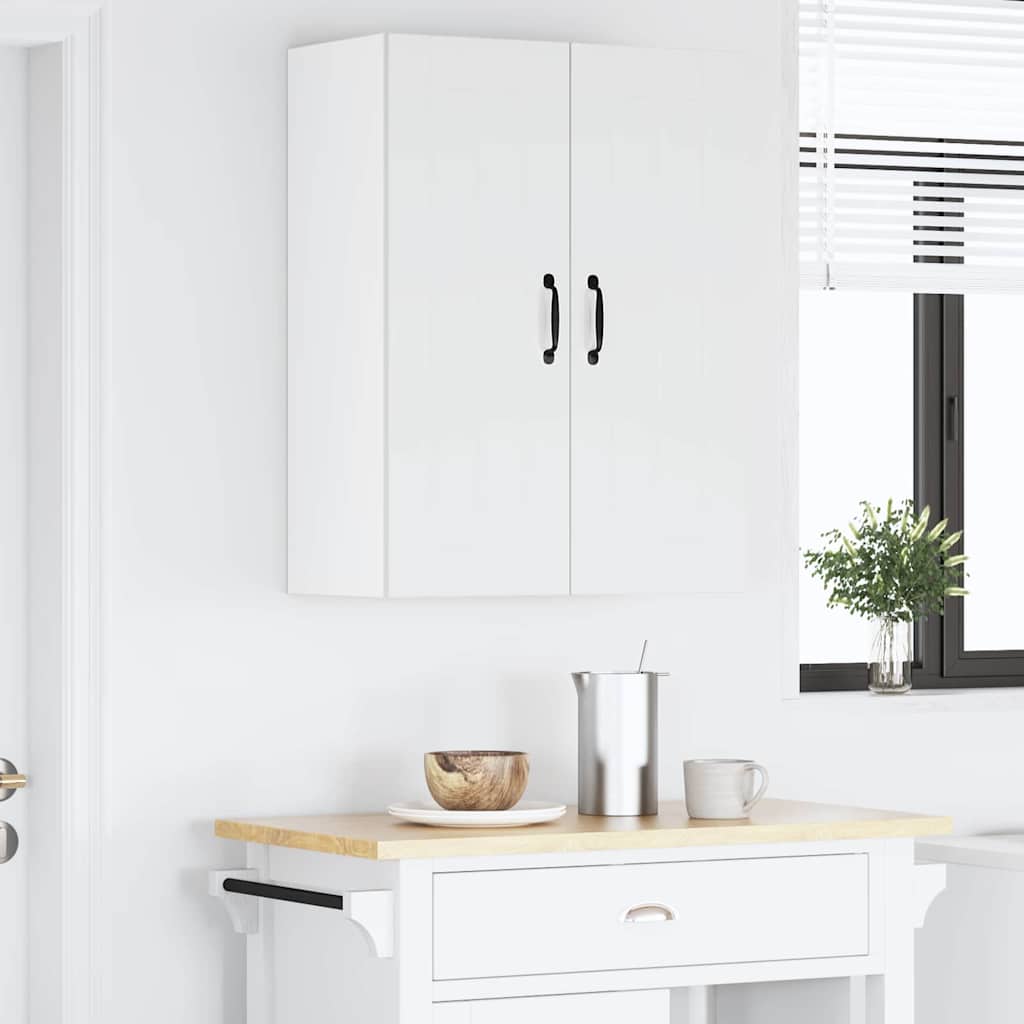Kitchen Wall Cabinet High Gloss White 30 x 31 x 80 cm