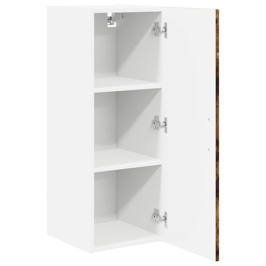 Kitchen Wall Cabinet Smoked Oak 30 x 31 x 80 cm Engineered Wood