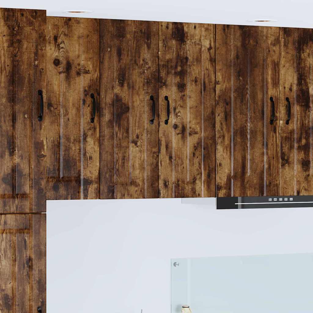 Kitchen Wall Cabinet 2 pcs Smoked Oak 30 x 31 x 80 cm