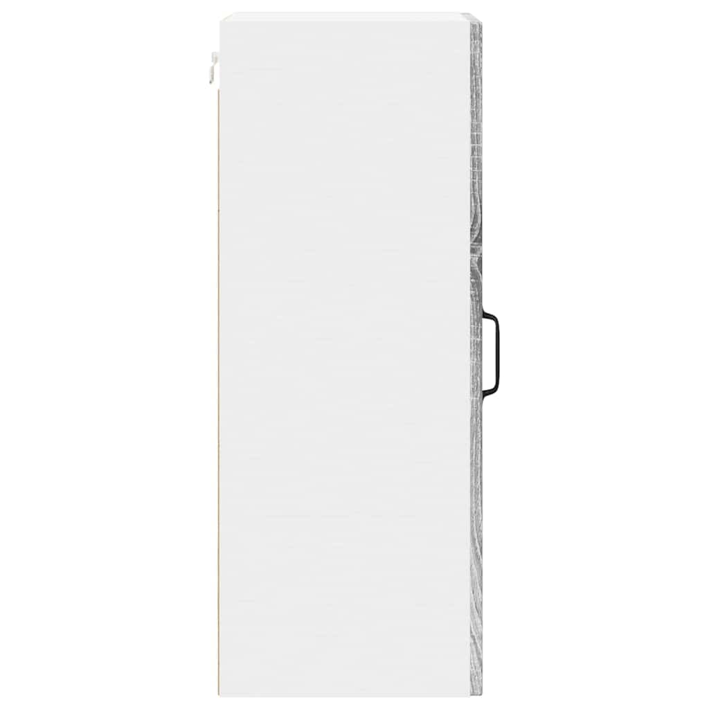 Kitchen Wall Cabinet with Shelf Grey Sonoma 30 x 31 x 80 cm