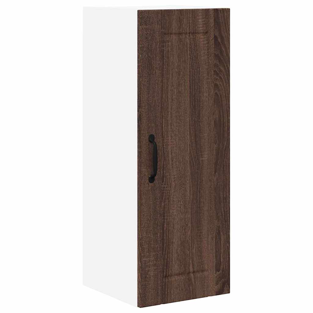 Kitchen Wall Cabinet Brown Oak 30 x 31 x 80 cm Engineered Wood