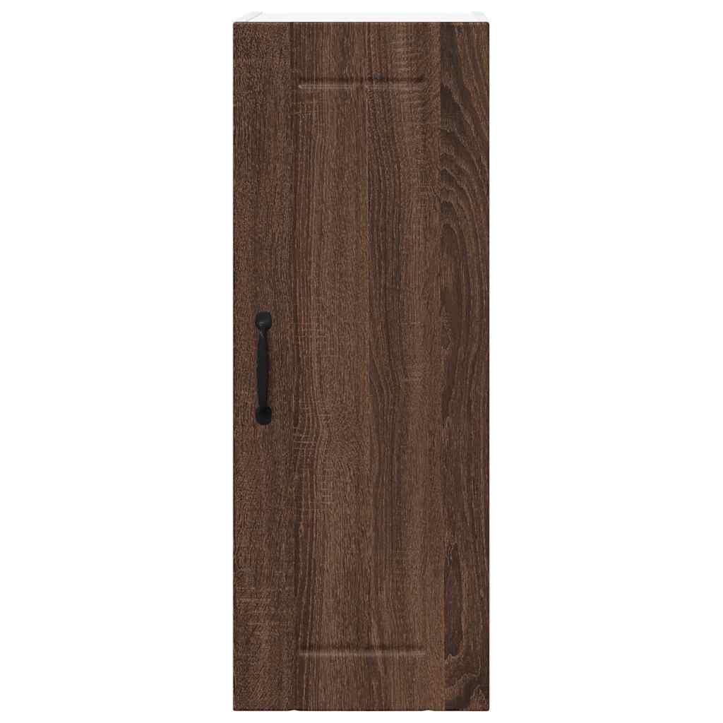 Kitchen Wall Cabinet Brown Oak 30 x 31 x 80 cm Engineered Wood
