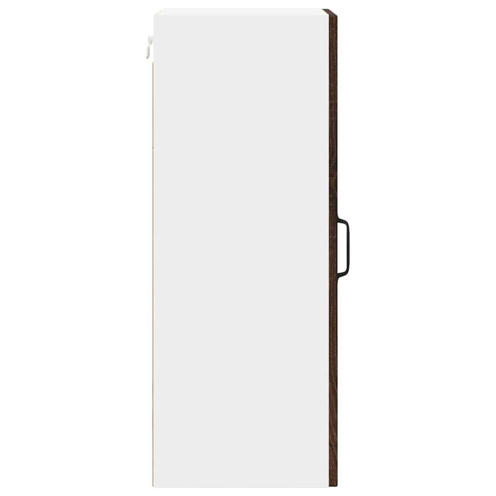 Kitchen Wall Cabinet Brown Oak 30 x 31 x 80 cm Engineered Wood