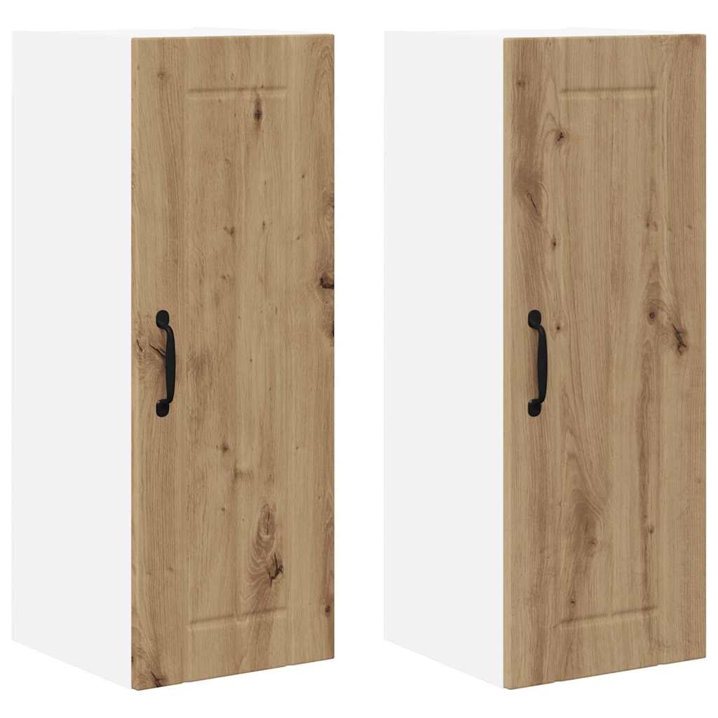 Kitchen Wall Cabinet 2 pcs Artisan Oak 30 x 31 x 80 cm