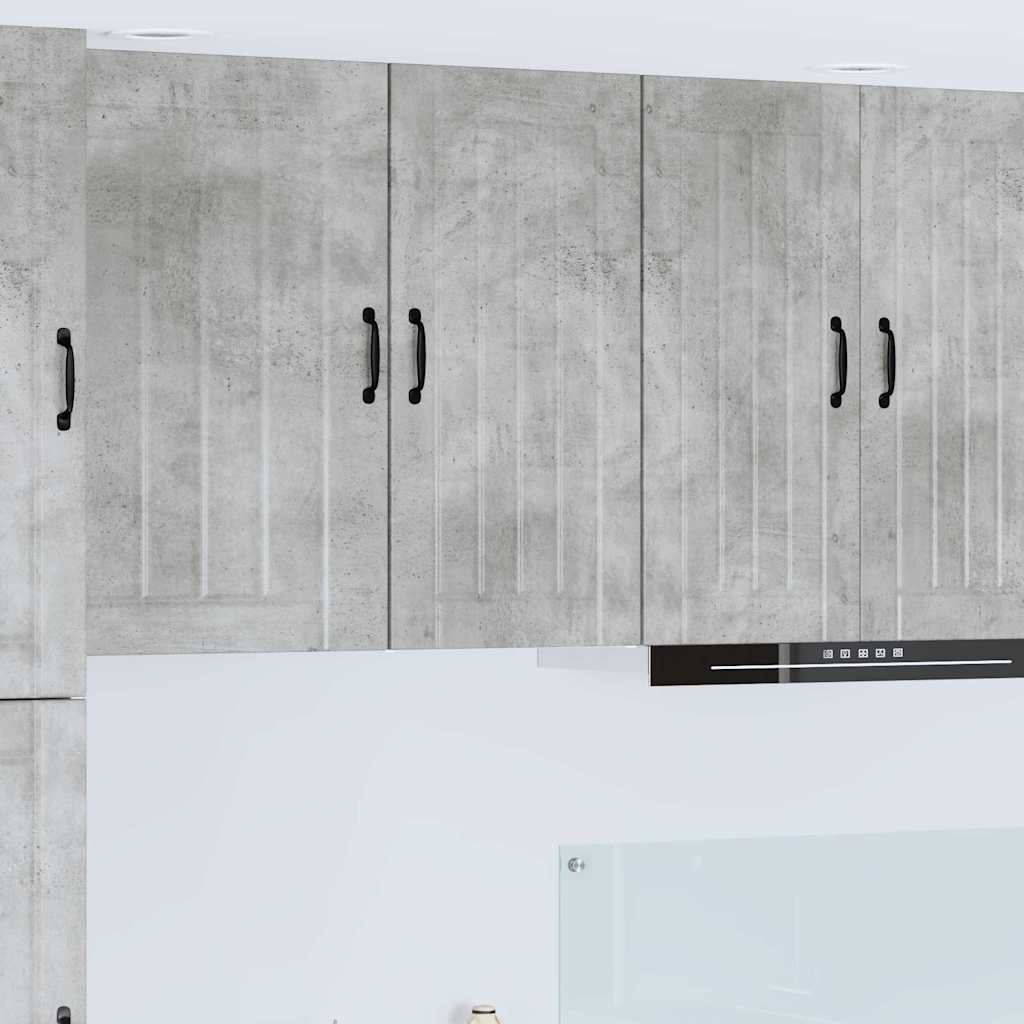 Kitchen Wall Cabinet with Shelf Concrete Grey 40 x 31 x 80 cm