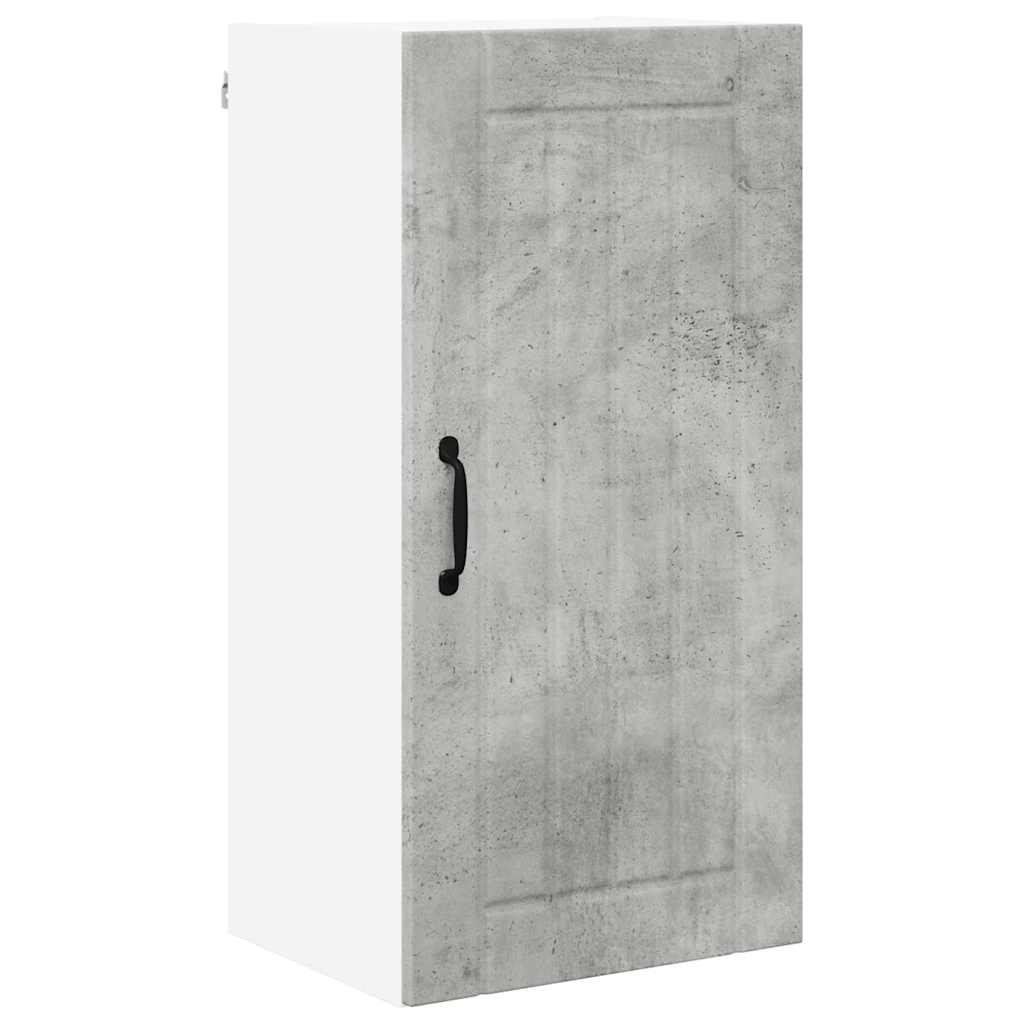 Kitchen Wall Cabinet with Shelf Concrete Grey 40 x 31 x 80 cm