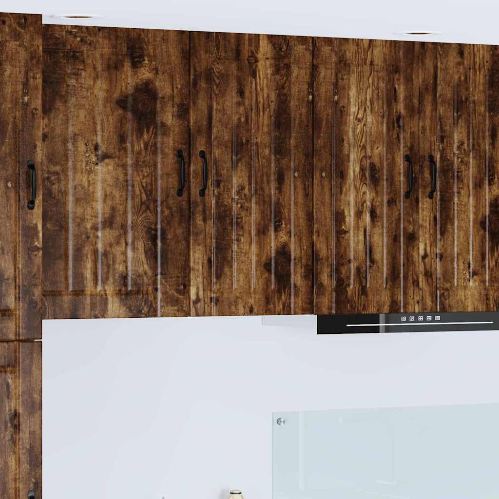 Kitchen Wall Cabinet Smoked Oak 40 x 31 x 80 cm Engineered Wood