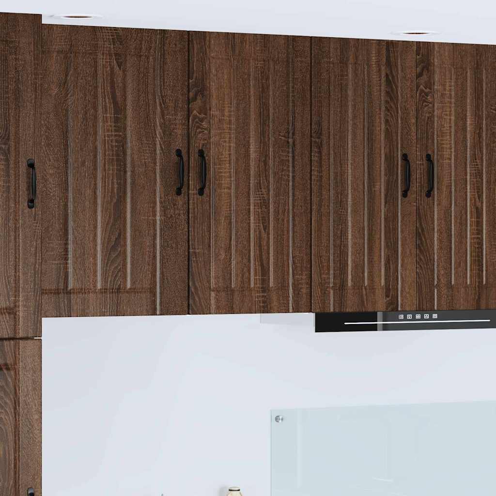 Kitchen Wall Cabinet Brown Oak 40 x 31 x 80 cm Engineered Wood