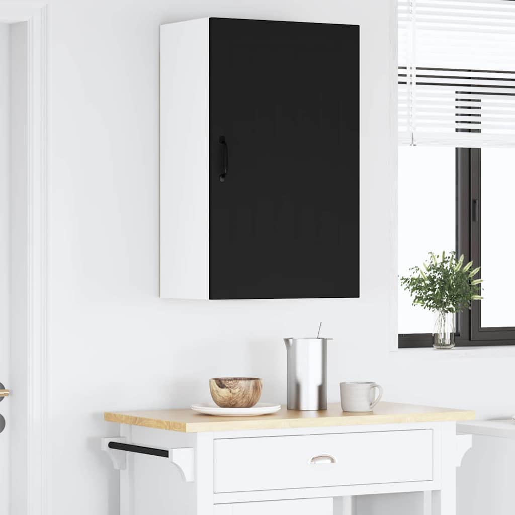 Kitchen Wall Cabinet Black 50 x 31 x 80 cm Engineered Wood