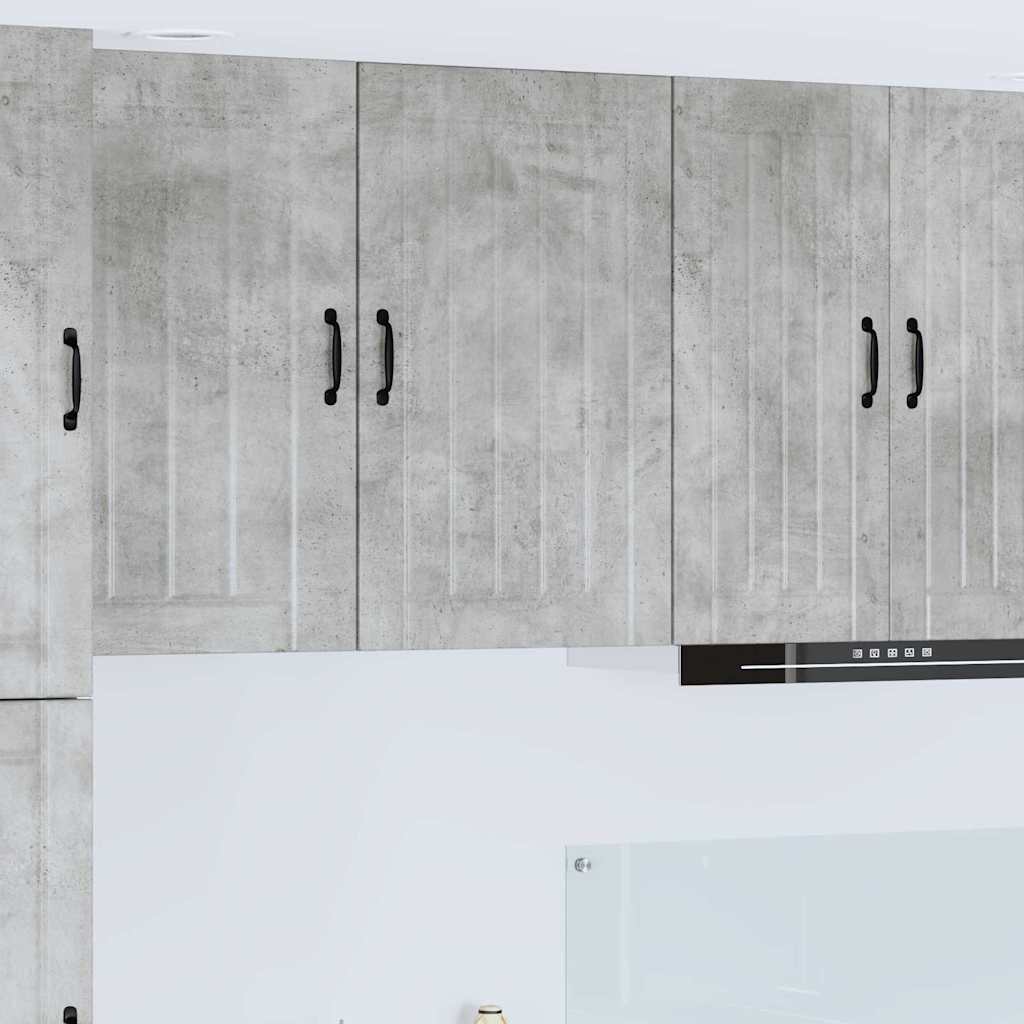 Kitchen Wall Cabinet with Shelf Concrete Grey 50 x 31 x 80 cm