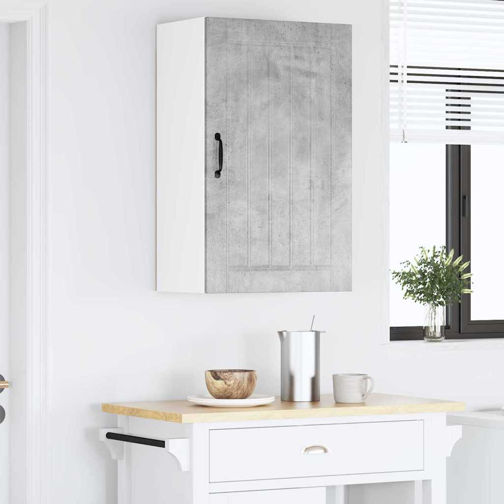 Kitchen Wall Cabinet with Shelf Concrete Grey 50 x 31 x 80 cm