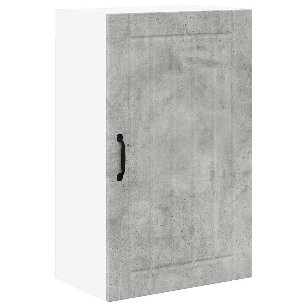 Kitchen Wall Cabinet with Shelf Concrete Grey 50 x 31 x 80 cm