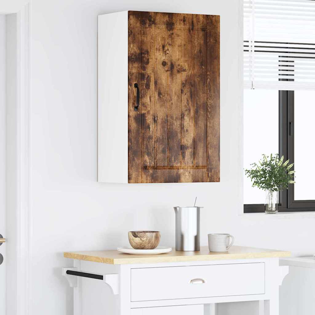 Kitchen Wall Cabinet Smoked Oak 50 x 31 x 80 cm Engineered Wood