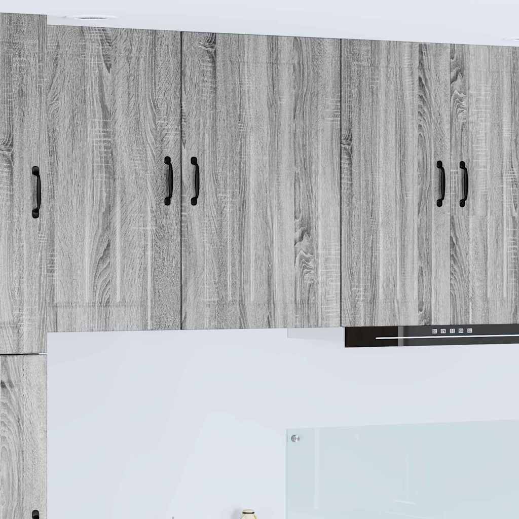 Kitchen Wall Cabinet with Shelf Grey Sonoma 50 x 31 x 80 cm