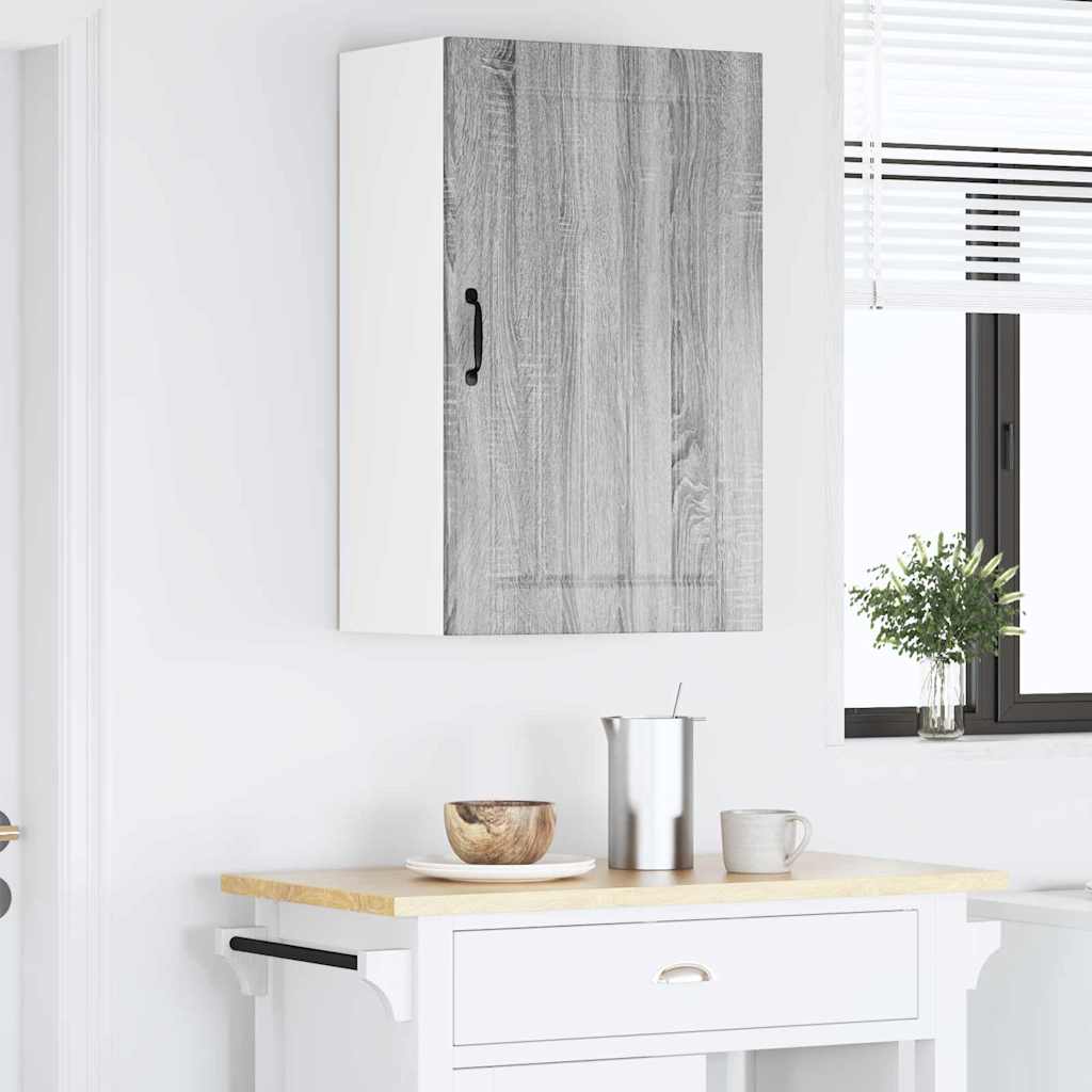 Kitchen Wall Cabinet with Shelf Grey Sonoma 50 x 31 x 80 cm