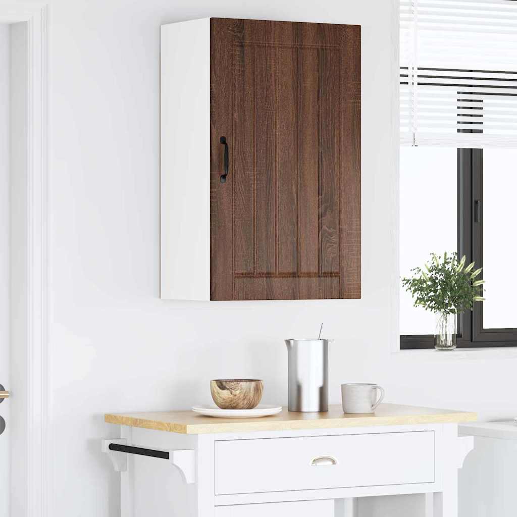 Kitchen Wall Cabinet Brown Oak 50 x 31 x 80 cm Engineered Wood