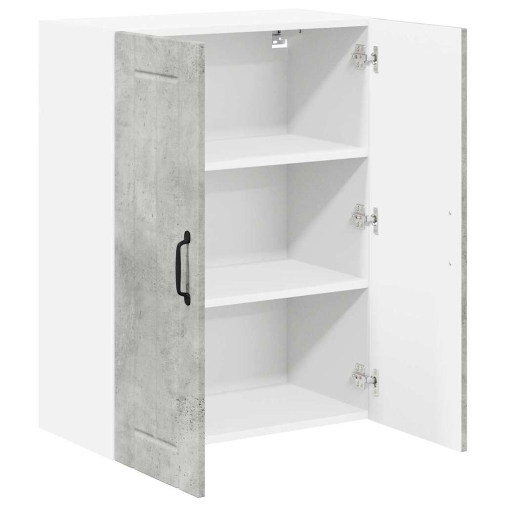 Kitchen Wall Cabinet with Shelf Concrete Grey 60 x 31 x 80 cm