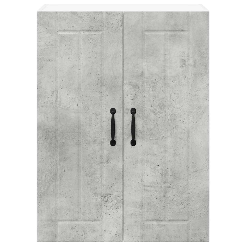 Kitchen Wall Cabinet with Shelf Concrete Grey 60 x 31 x 80 cm