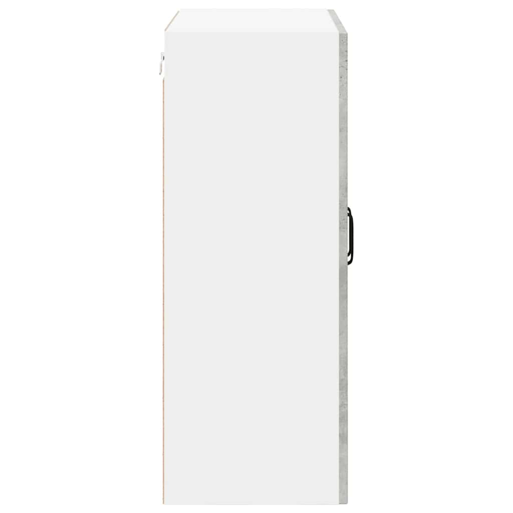 Kitchen Wall Cabinet with Shelf Concrete Grey 60 x 31 x 80 cm