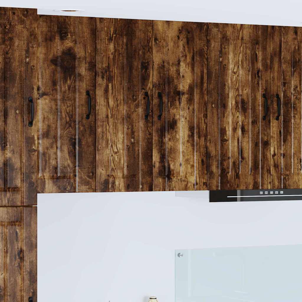 Kitchen Wall Cabinet Smoked Oak 60 x 31 x 80 cm Engineered Wood
