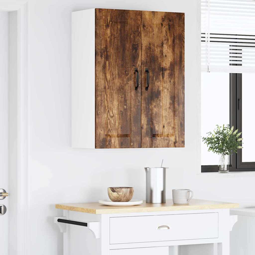 Kitchen Wall Cabinet Smoked Oak 60 x 31 x 80 cm Engineered Wood