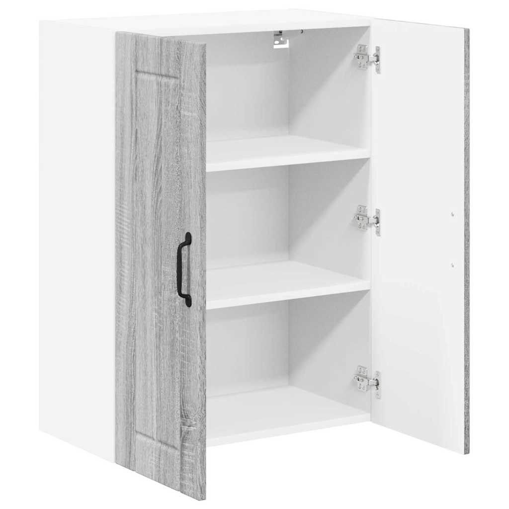 Kitchen Wall Cabinet with Shelf Grey Sonoma 60 x 31 x 80 cm