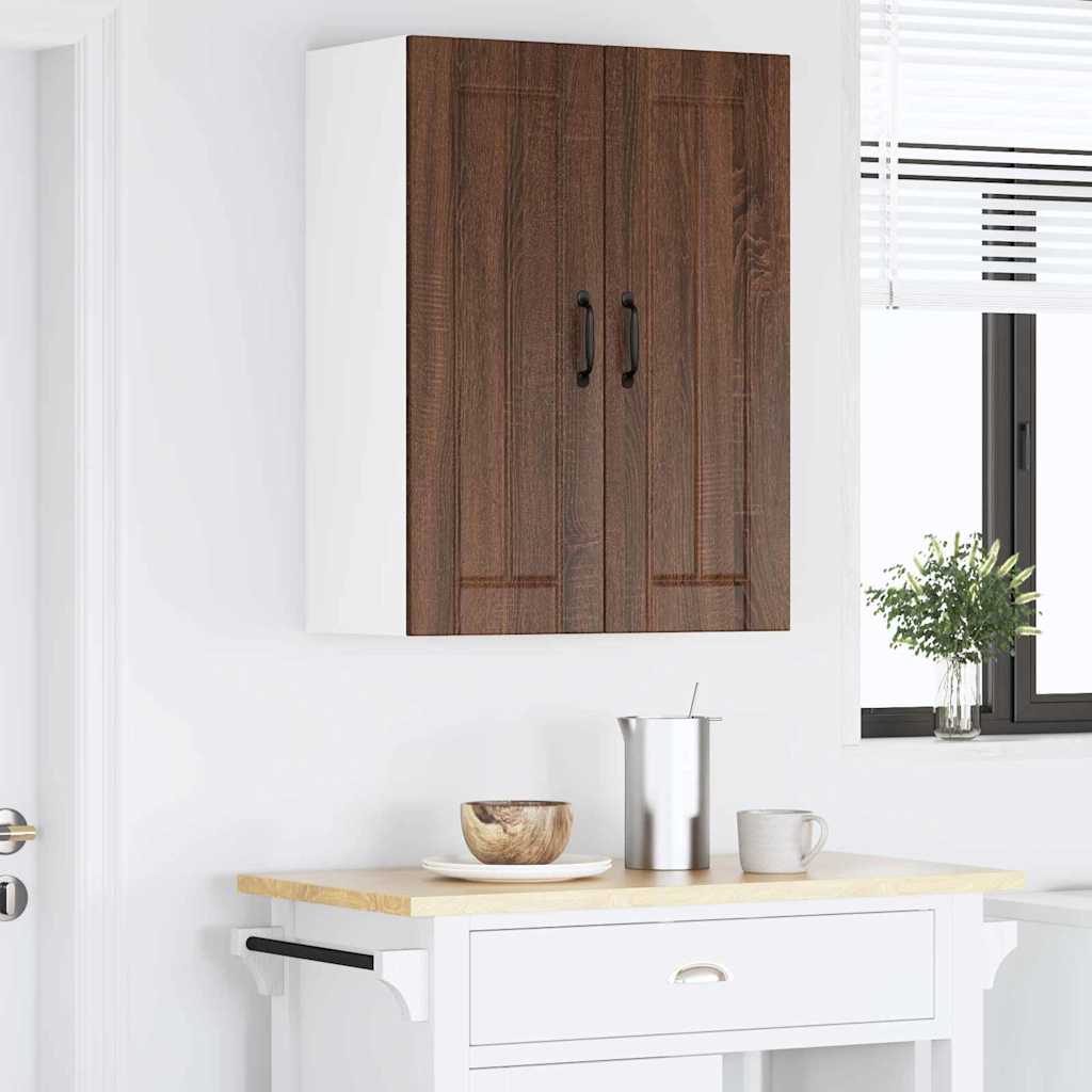 Kitchen Wall Cabinet Brown Oak 60 x 31 x 80 cm Engineered Wood