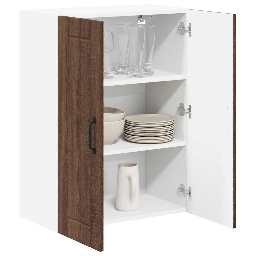 Kitchen Wall Cabinet Brown Oak 60 x 31 x 80 cm Engineered Wood