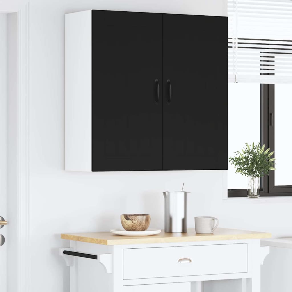 Kitchen Wall Cabinet Black 80 x 31 x 80 cm Engineered Wood