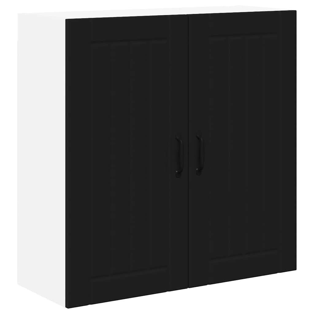 Kitchen Wall Cabinet Black 80 x 31 x 80 cm Engineered Wood