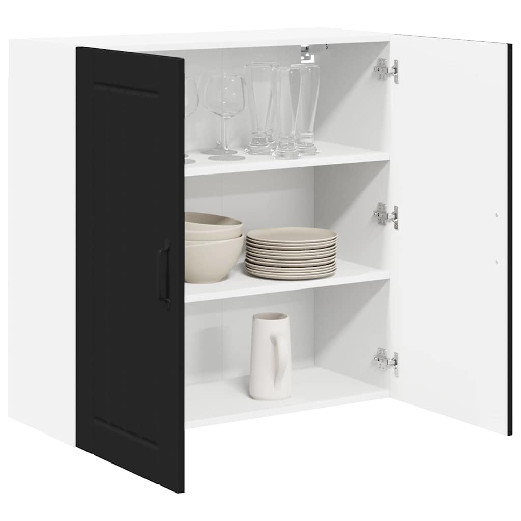 Kitchen Wall Cabinet Black 80 x 31 x 80 cm Engineered Wood
