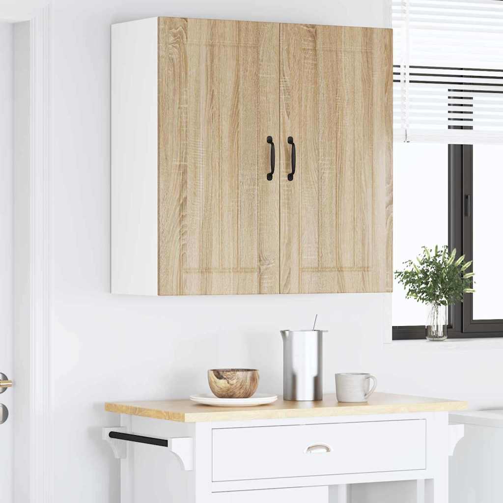 Kitchen Wall Cabinet Sonoma Oak 80 x 31 x 80 cm Engineered Wood