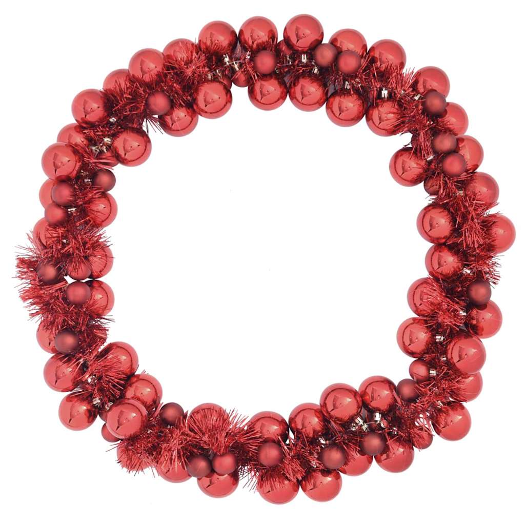 Christmas Ball Garland Red 186 cm Polystyrene