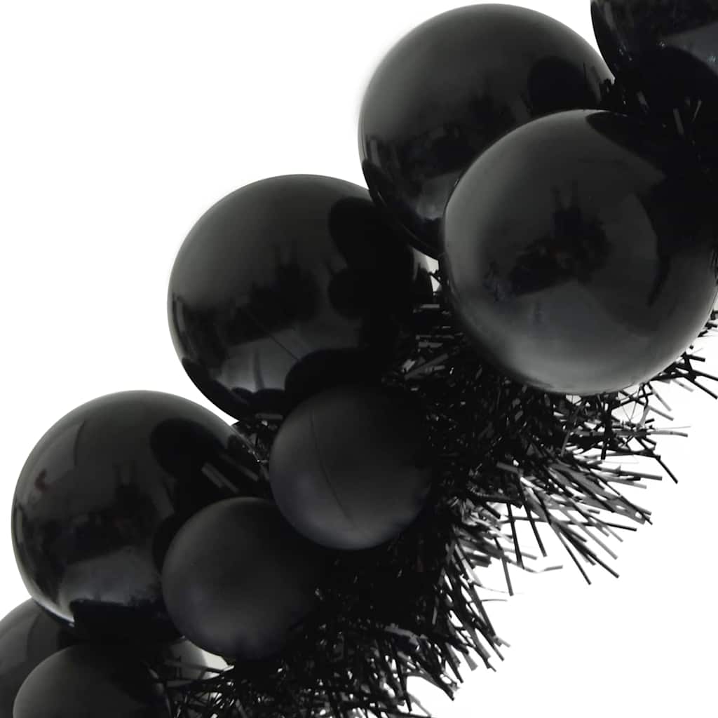 Christmas Ball Garland Black 186 cm Polystyrene