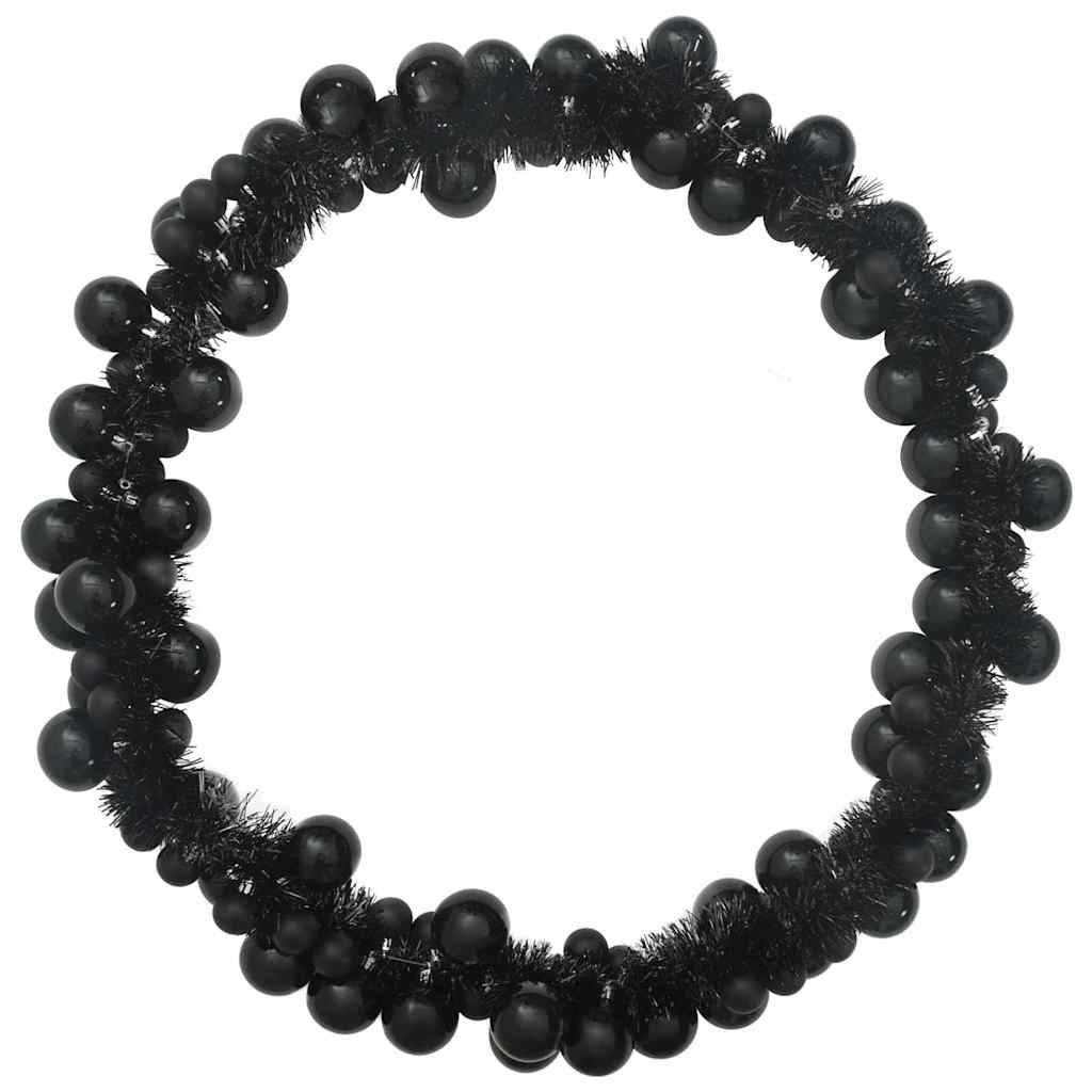 Christmas Ball Garland Black 186 cm Polystyrene