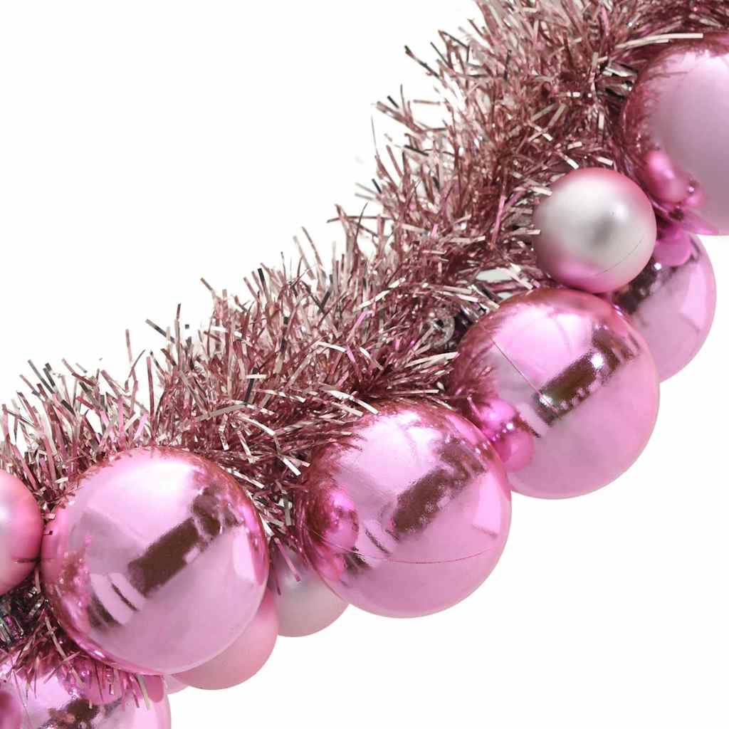 Christmas Ball Garland Pink 186 cm Polystyrene
