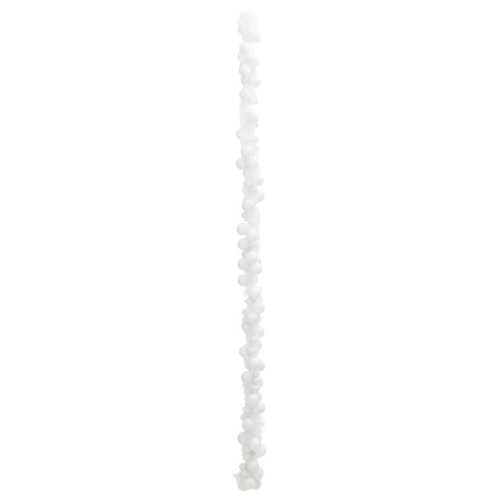 Christmas Ball Garland White 186 cm Polystyrene