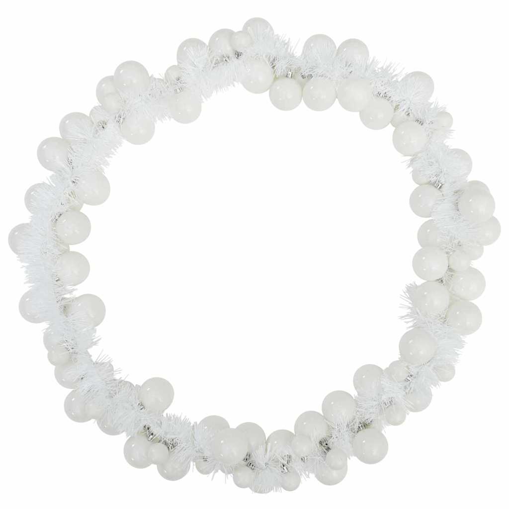 Christmas Ball Garland White 186 cm Polystyrene