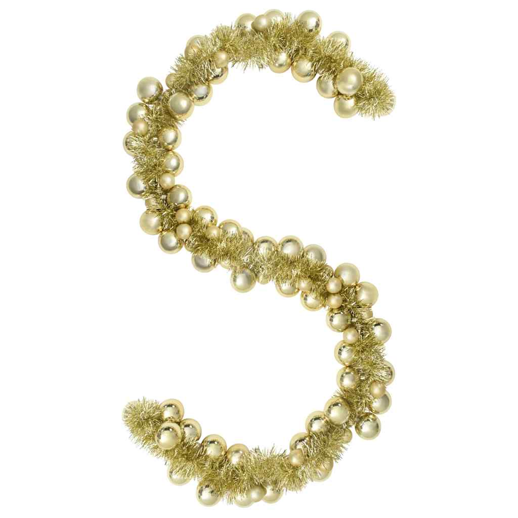 Christmas Ball Garland Gold 186 cm Polystyrene