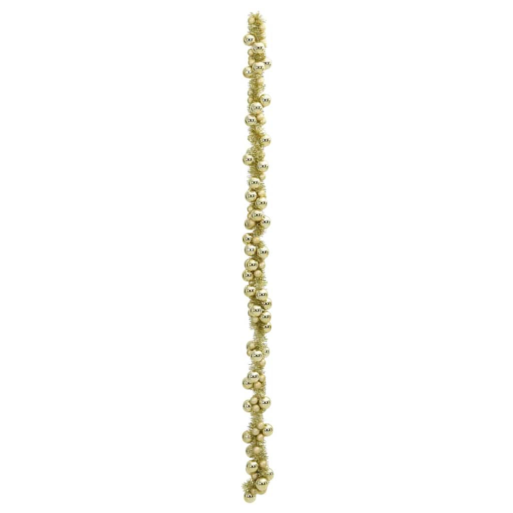 Christmas Ball Garland Gold 186 cm Polystyrene