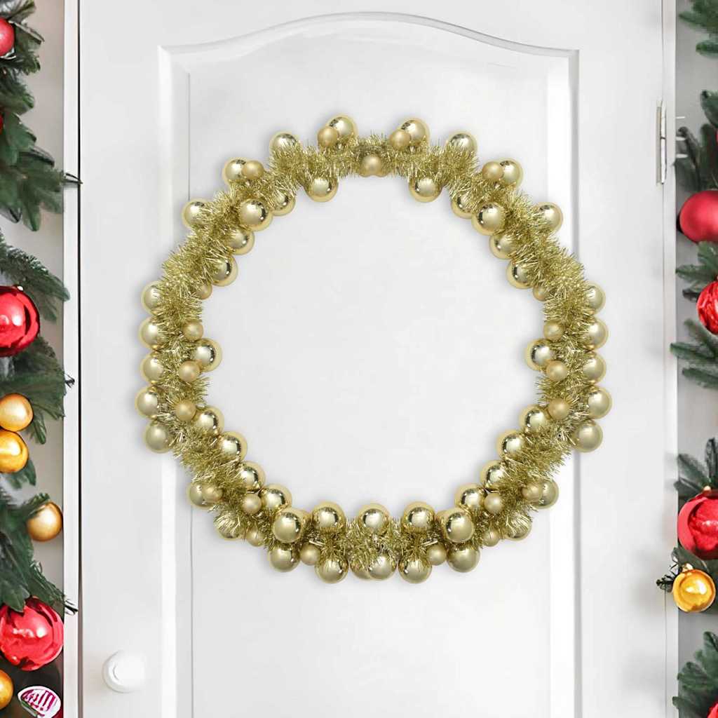 Christmas Ball Garland Gold 186 cm Polystyrene