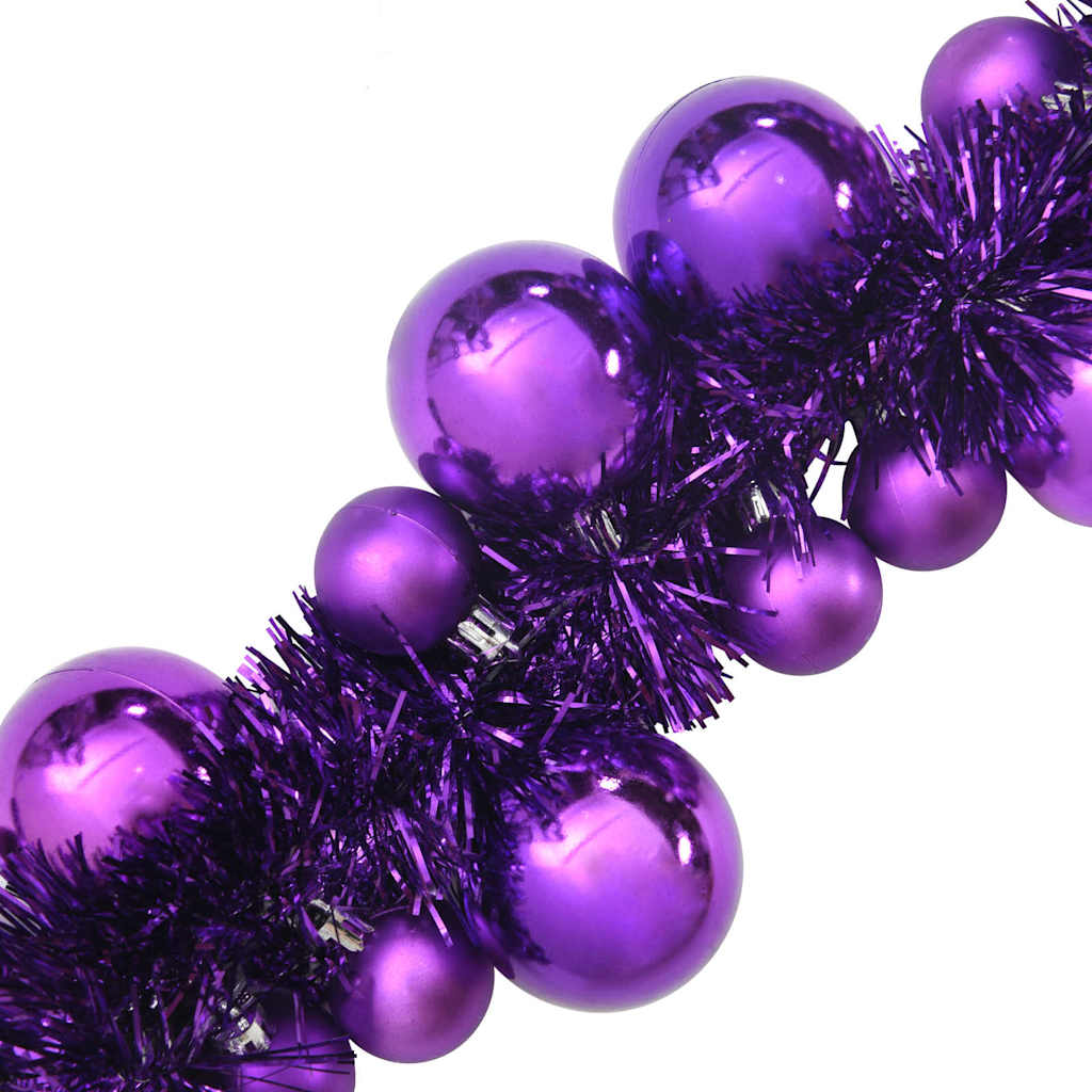 Christmas Ball Garland Lilac 186 cm Polystyrene