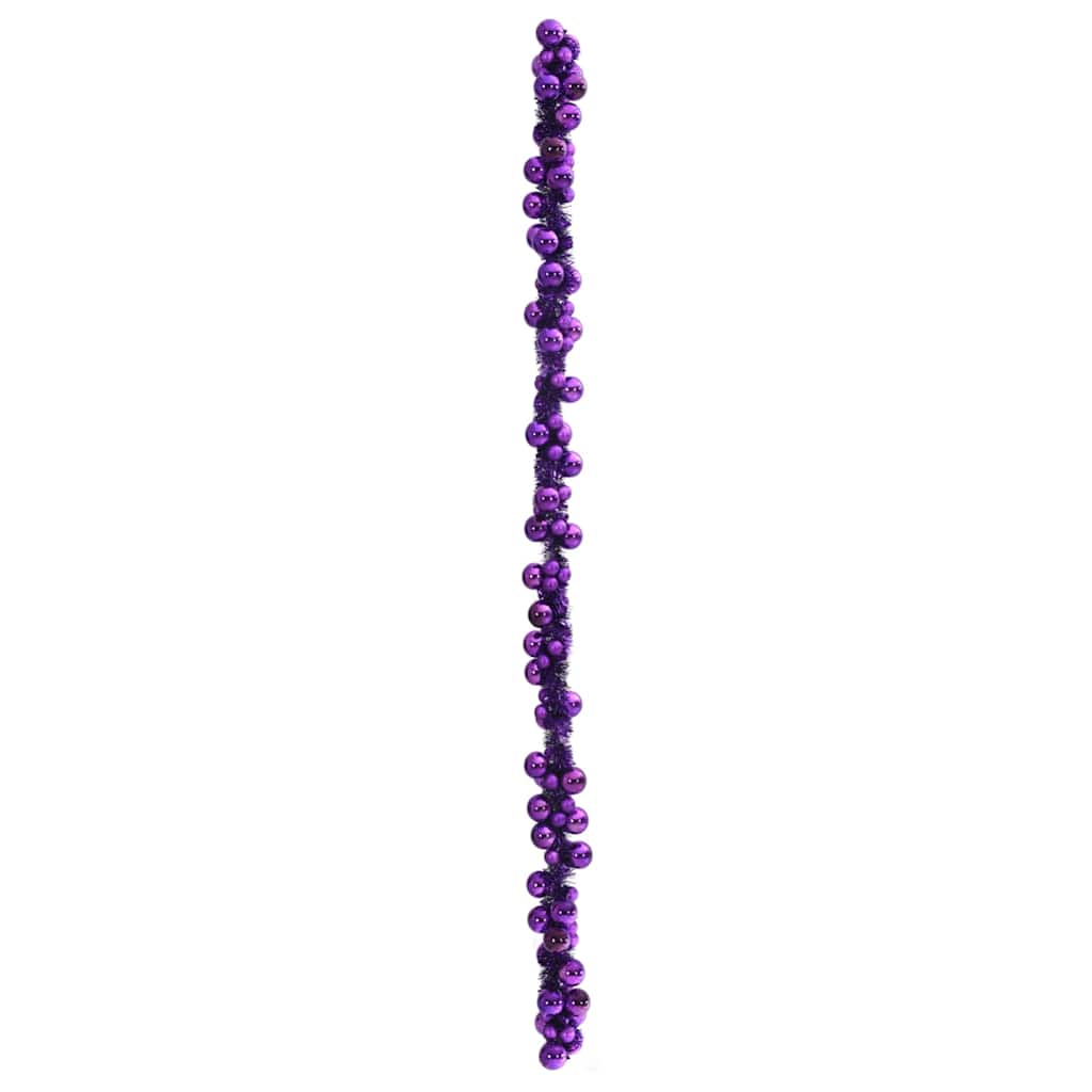 Christmas Ball Garland Lilac 186 cm Polystyrene