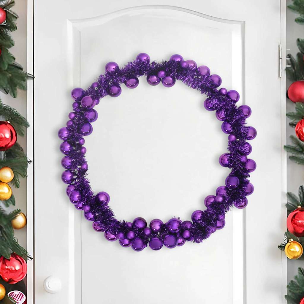 Christmas Ball Garland Lilac 186 cm Polystyrene