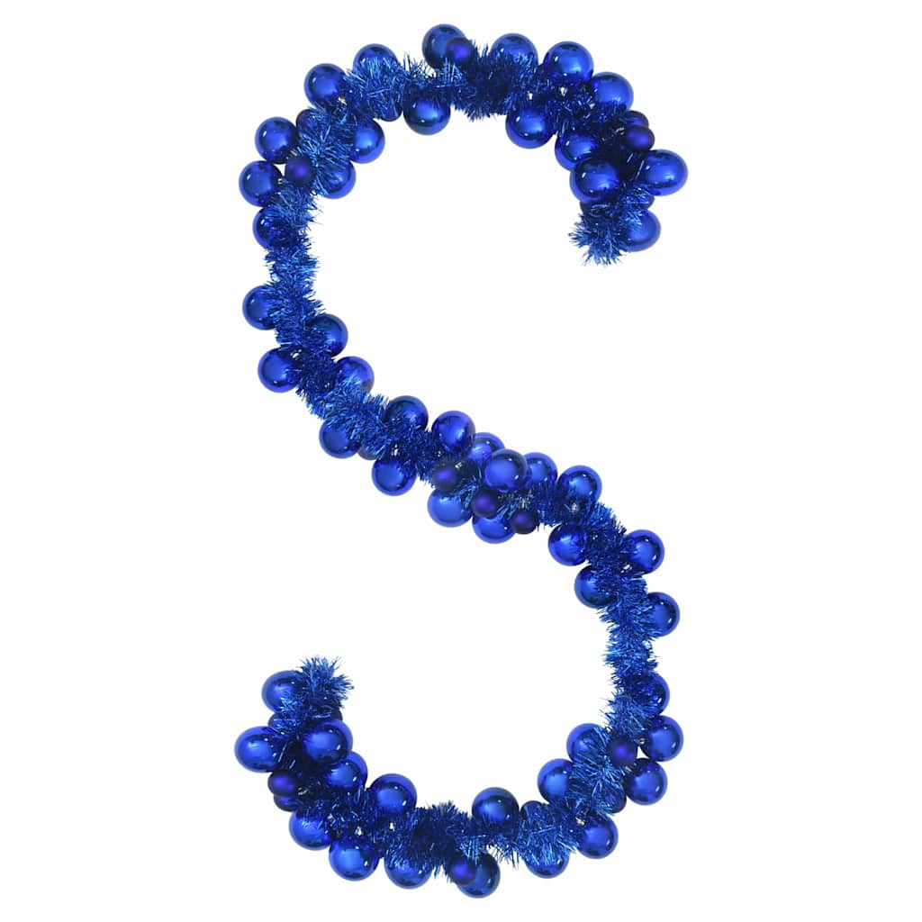 Christmas Ball Garland Blue 186 cm Polystyrene