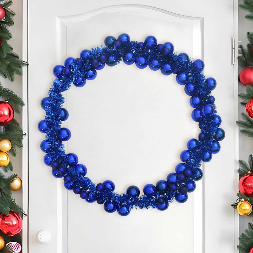 Christmas Ball Garland Blue 186 cm Polystyrene