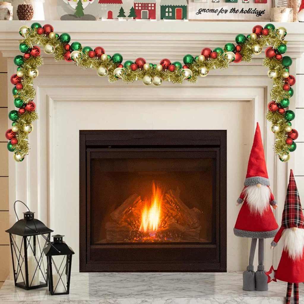 Christmas Ball Garland Multicolour 186 cm Polystyrene