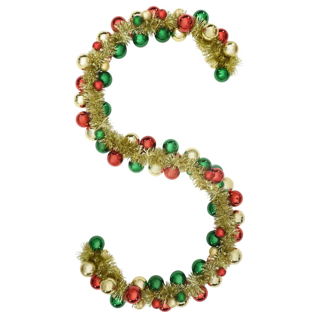 Christmas Ball Garland Multicolour 186 cm Polystyrene