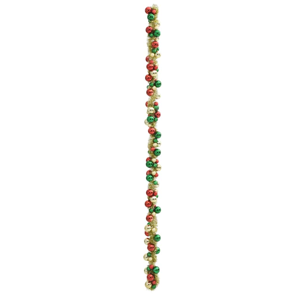 Christmas Ball Garland Multicolour 186 cm Polystyrene